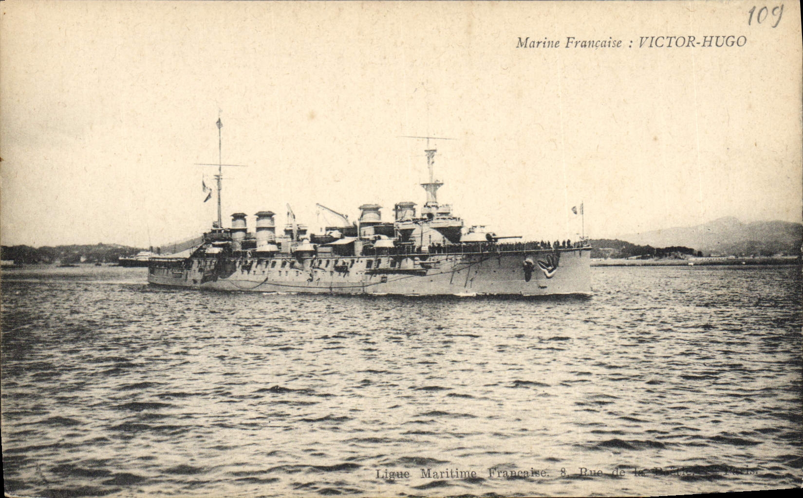 Croiseur de la Marine Française : VICTOR-HUGO — Édition L.F.F. — N° 109
