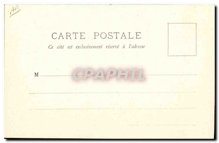 CPA Bateau de Guerre Le Vautour Contre Torpilleur  — Verso