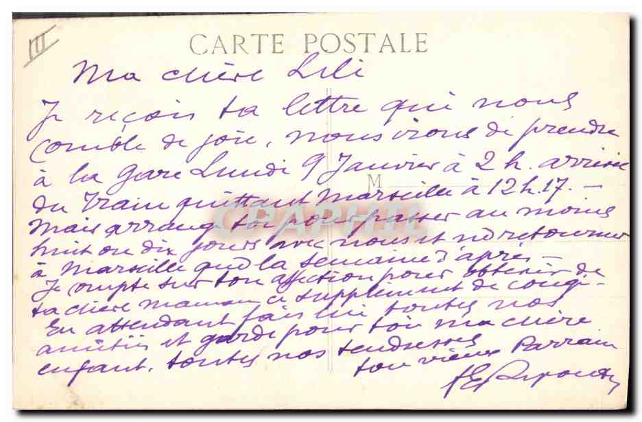CPA Bateau de Guerre Verite Cuirasse de 1er rang  — Verso