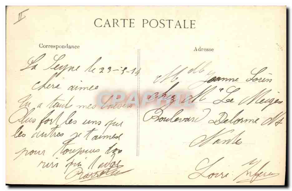 Marine Nationale — "VÉRITÉ", Cuirassé d'Escadre — Éditeur E.D., n° 754 — Verso