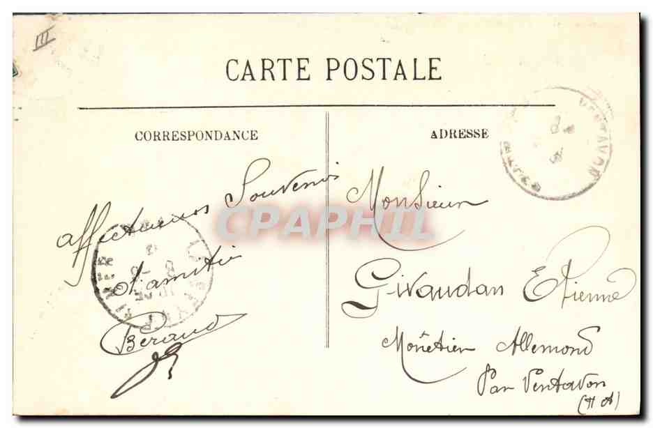 Dreadnought "Vergniaud", Cuirassé d'Escadre — LL. — Marine de Guerre — n°83 — Verso