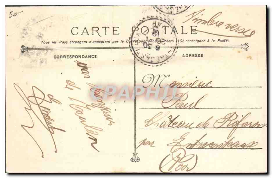 Cruiser corazzato Waldeck-Rousseau — Marina Militare Francese — n° 202 — Verso