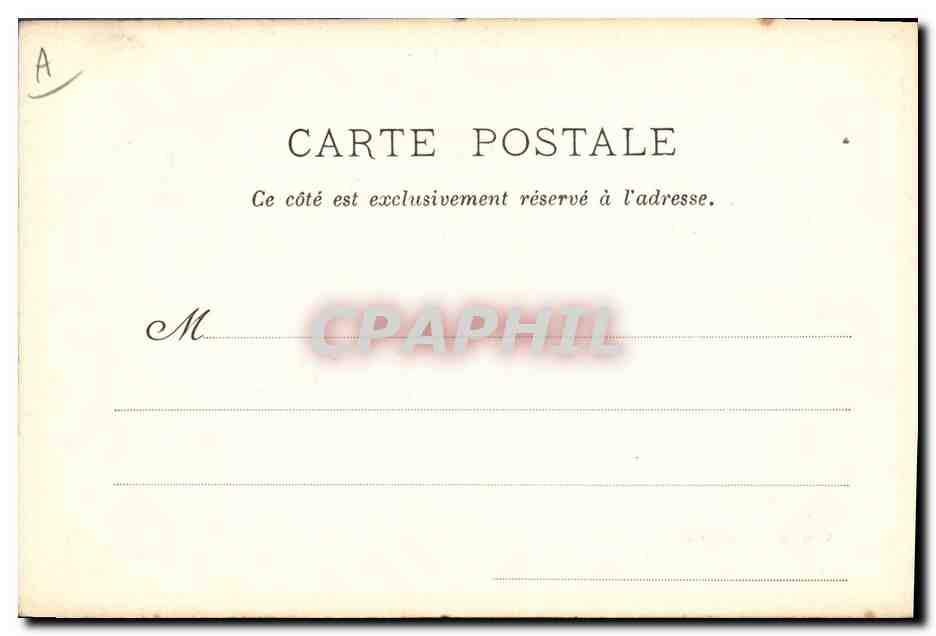 CPA Folklore Costumes de Faouet et de Bannalec  — Verso