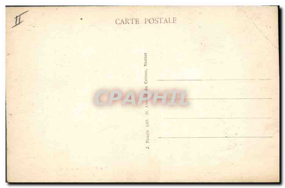 CPA Folklore Region Pont Aven  — Verso