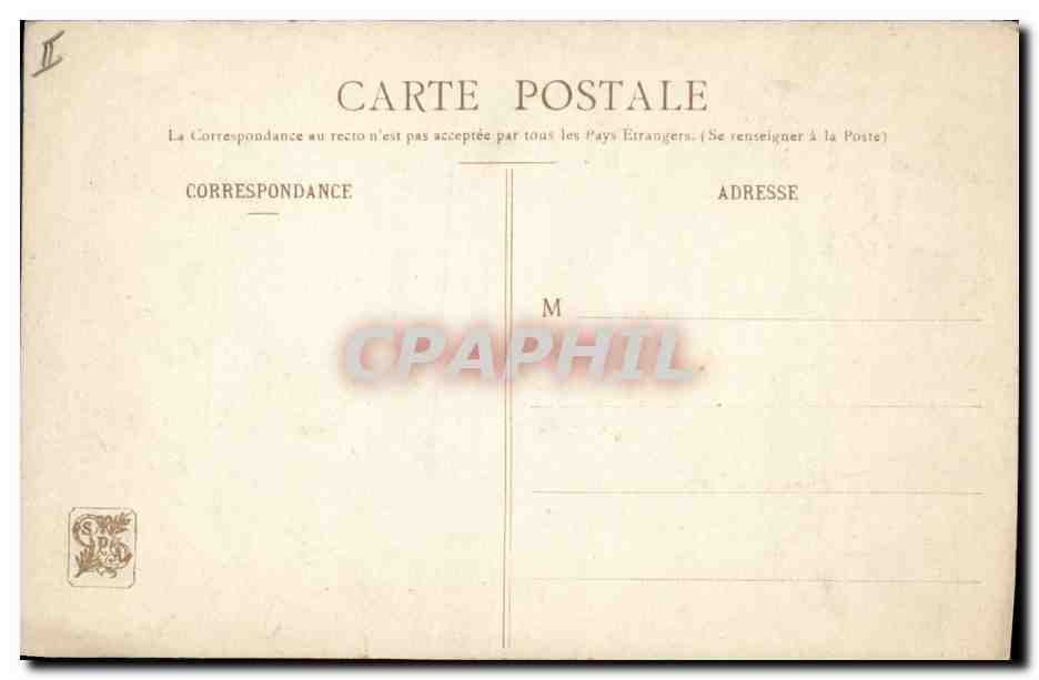 CPA Folklore Marius Roy Au pardon Etude Costume de Trezung Finistere  — Back