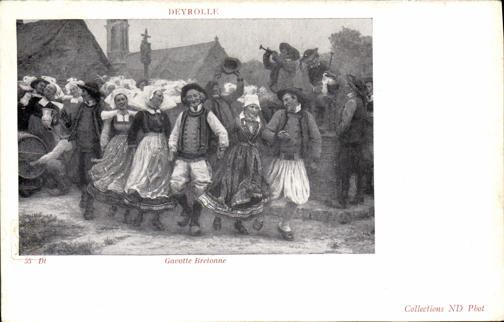 CPA Folklore Deyrolle Gavotte bretonne 