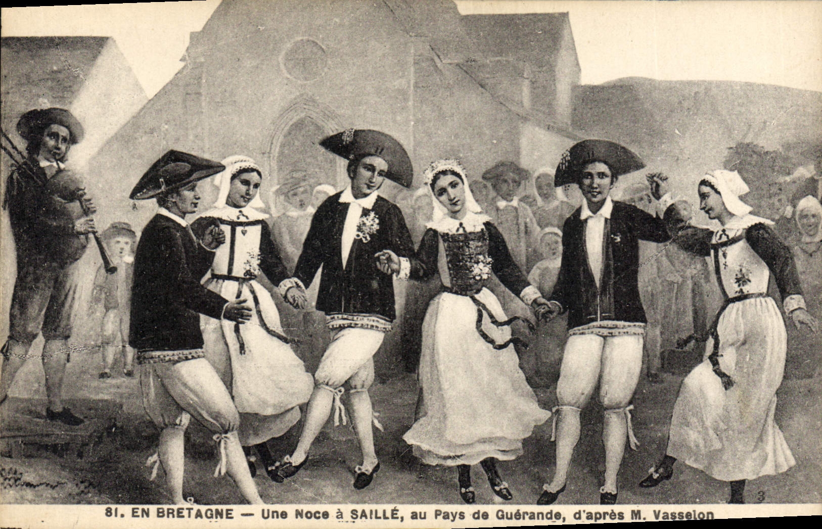 CPA Folklore En Bretagne Une noce a Saille au pays de Guerande Vasselon 