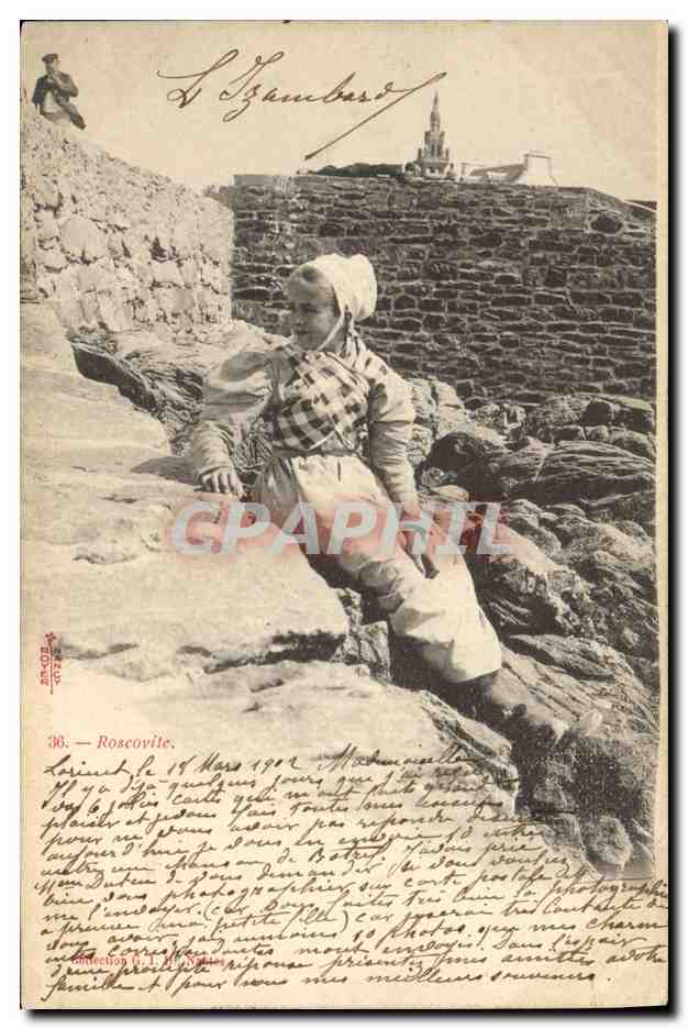 CPA Folklore Enfant Roscovite 