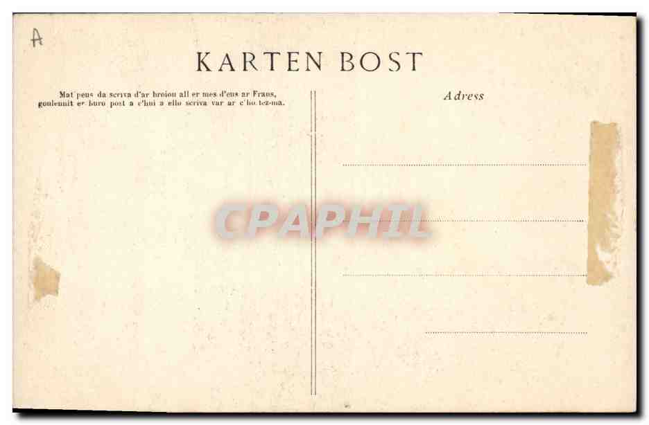 CPA Folklore En priere  — Verso