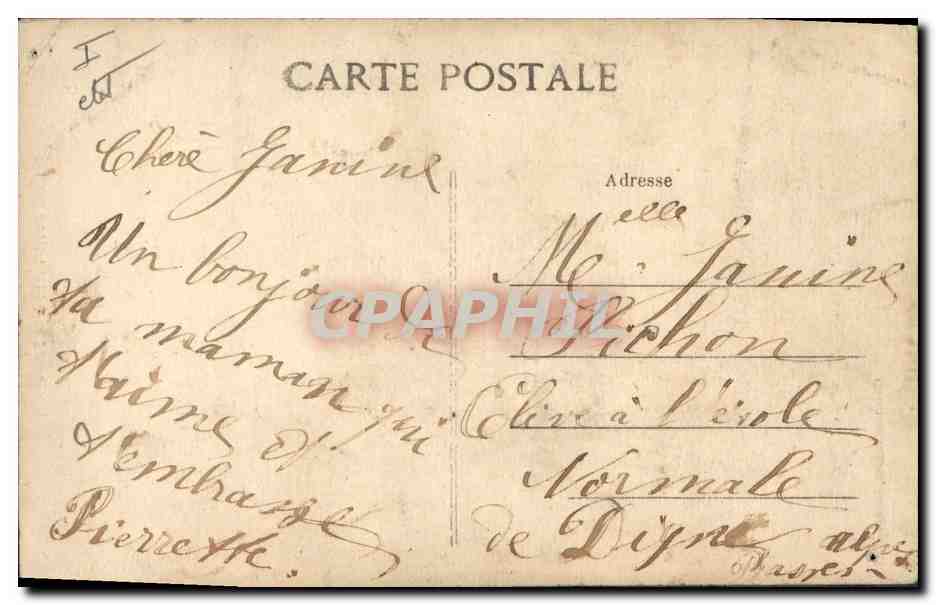 CPA Folklore Pont L'Abbe Fille et GAs  — Rückseite