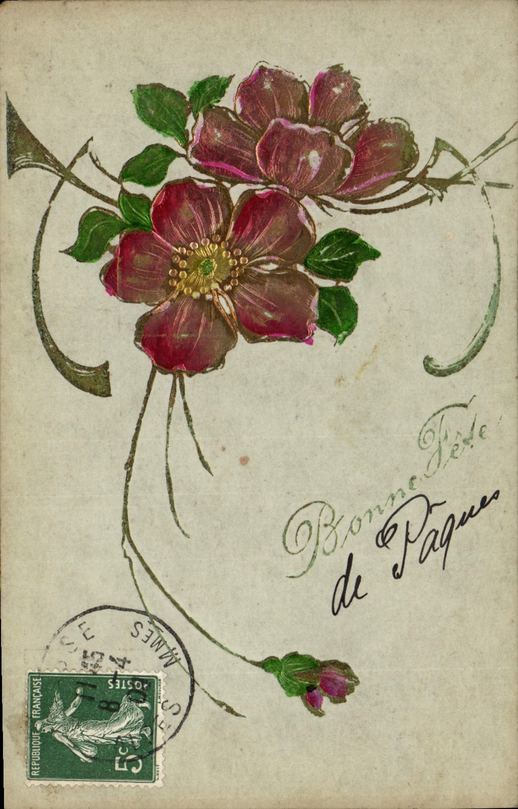 CPA Fantaisie Fleurs 