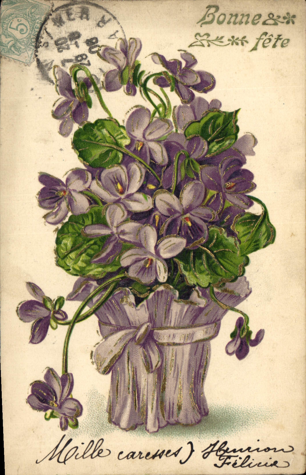 CPA Fantaisie Fleurs 