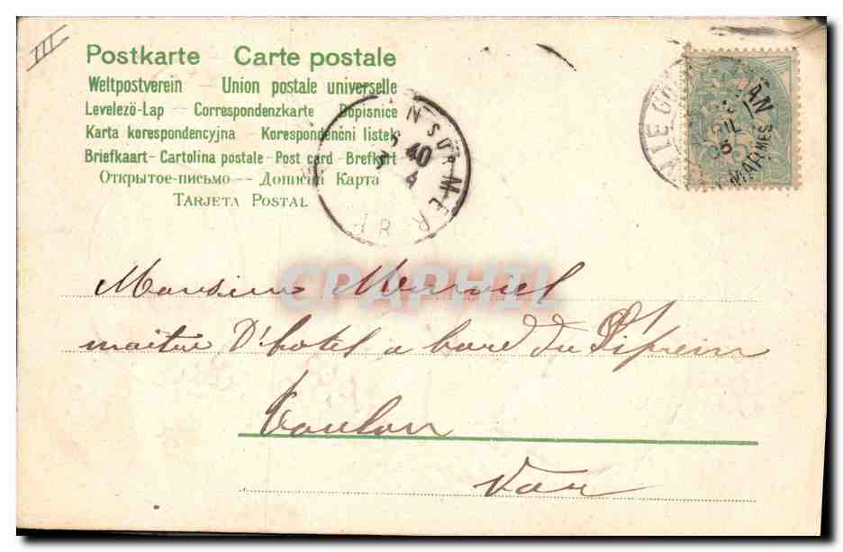 Pâques — Pâques écrit en lettres sur des œufs — éditeur G. Gellina — Verso