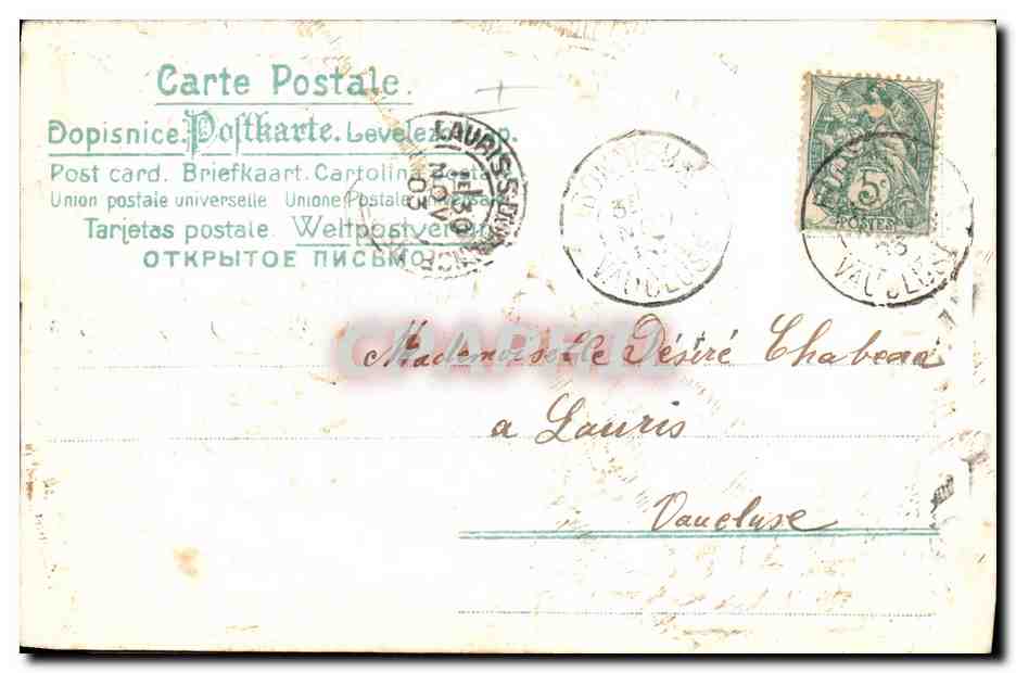 CPA Fantaisie Fleurs Colombes  — Rückseite