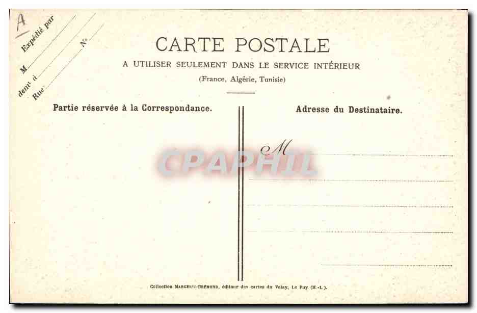 CPA Folklore Dentelle Dentelliere Le Puy  — Verso