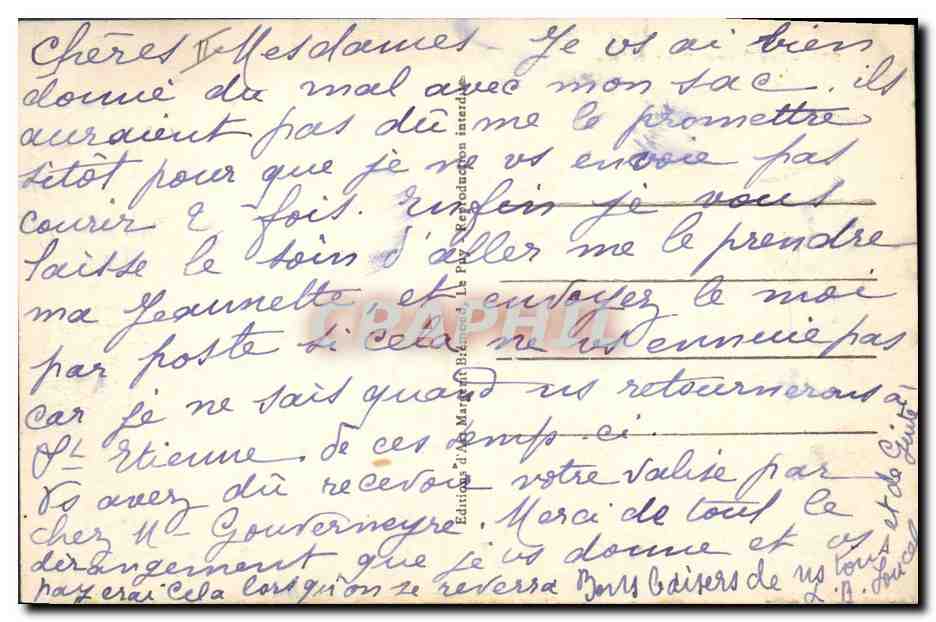 CPA Folklore Dentelle Dentelliere Les eleves dentellieres  — Verso
