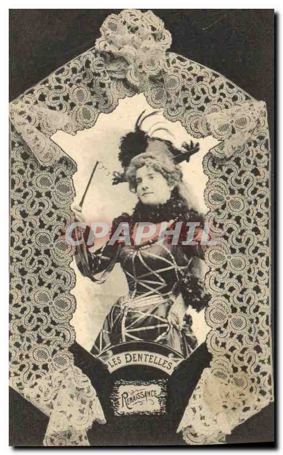 CPA Folklore Dentelle Dentelliere Renaissance 