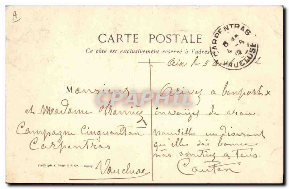 CPA Folklore Dentelle Dentelliere Point de Venise  — Verso