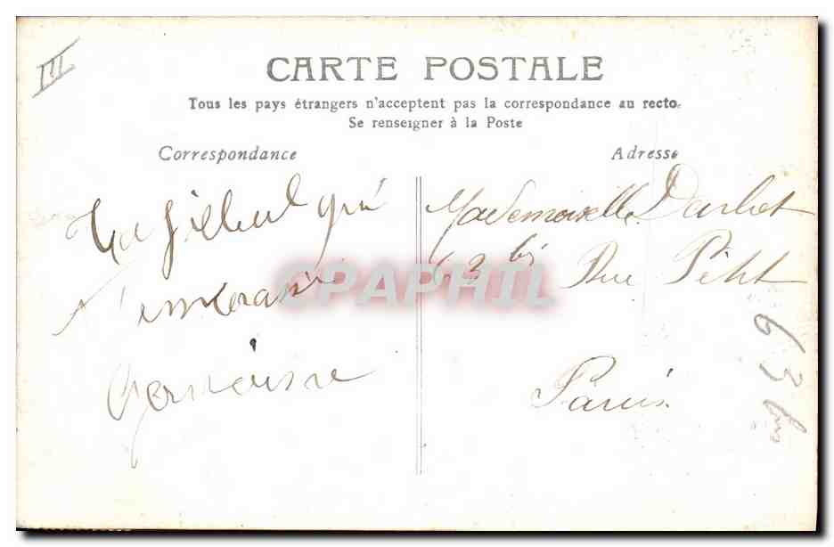 CPA Folklore Dentelle Dentelliere Alencon  — Verso