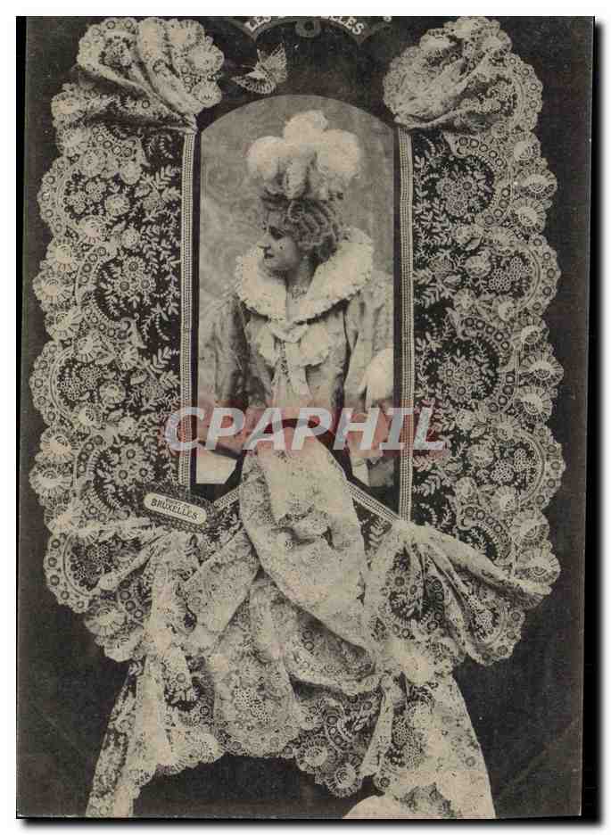 CPA Folklore Dentelle Dentelliere Point de Bruxelles 