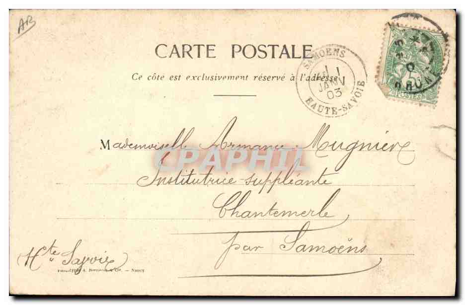 CPA Folklore Dentelle Dentelliere Point d'Alencon  — Verso