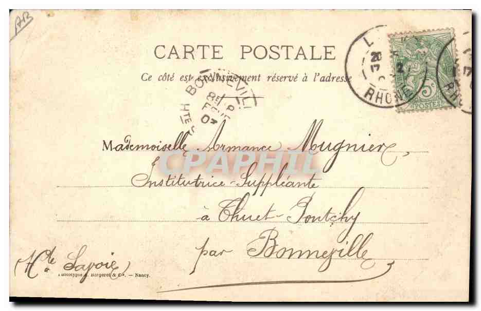 CPA Folklore Dentelle Dentelliere Le Puy  — Verso