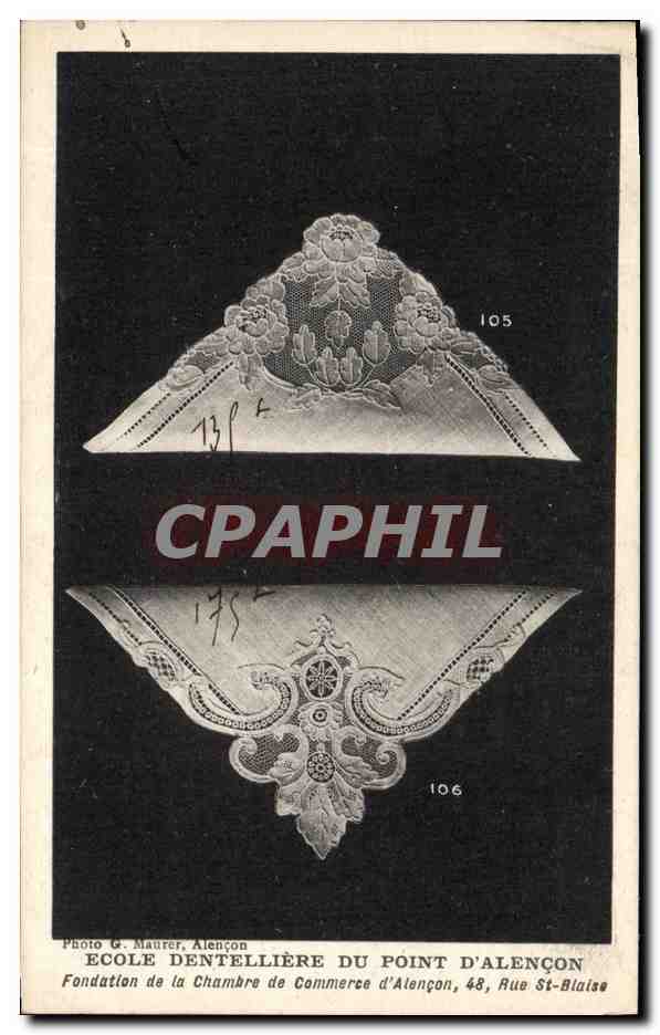 CPA Folklore Dentelle Ecole Dentelliere du Point d'Alencon 