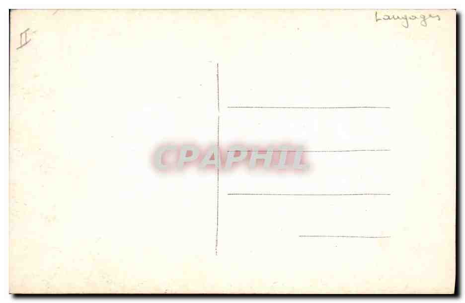 CPA Fantaisie Langage des Fleurs  — Rückseite