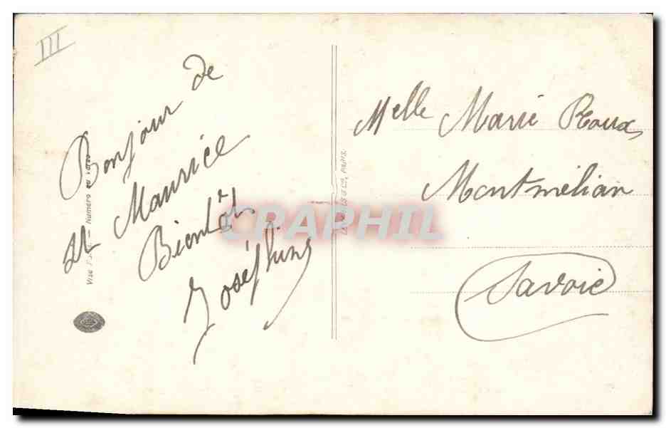 CPA Fantaisie Langage du cachet de la poste du poilu Militaria  — Verso