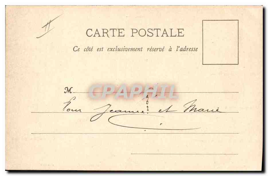 CPA Fantaisie Langage des timbres Suisse  — Rückseite