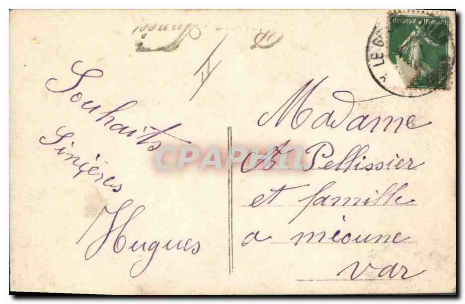 CPA Fantaisie Langage des Fleurs  — Rückseite