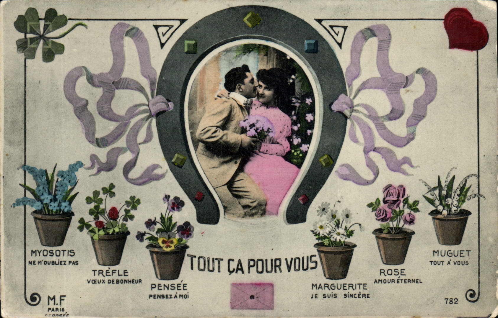 CPA Fantaisie Fleurs Tout ca pour vous 