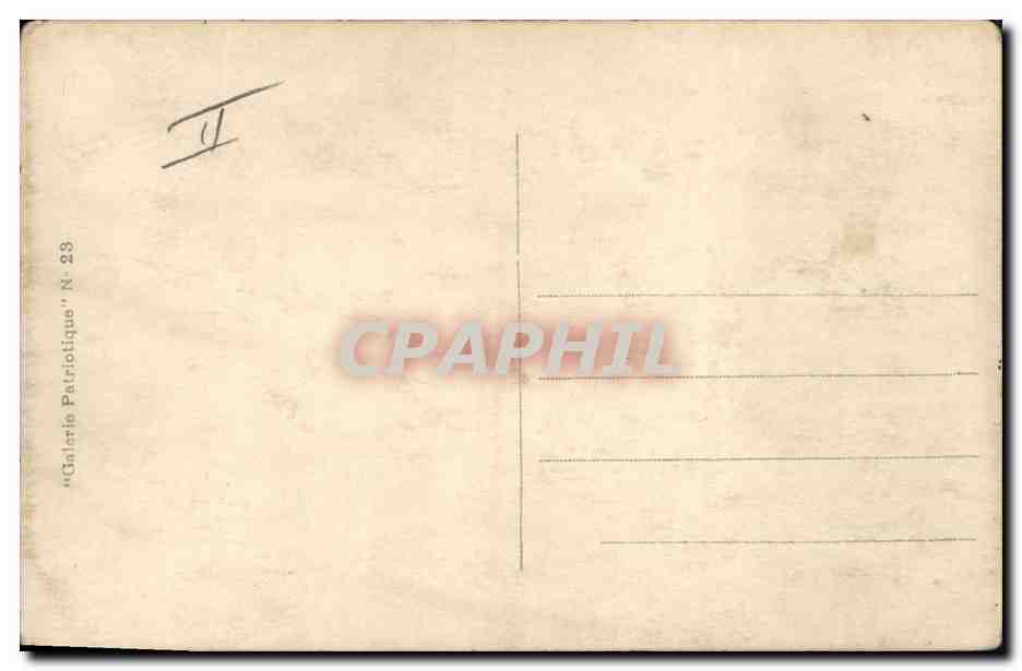 Poincaré — Notre vaillant président — Galerie Patrioïque N° 28 — Verso
