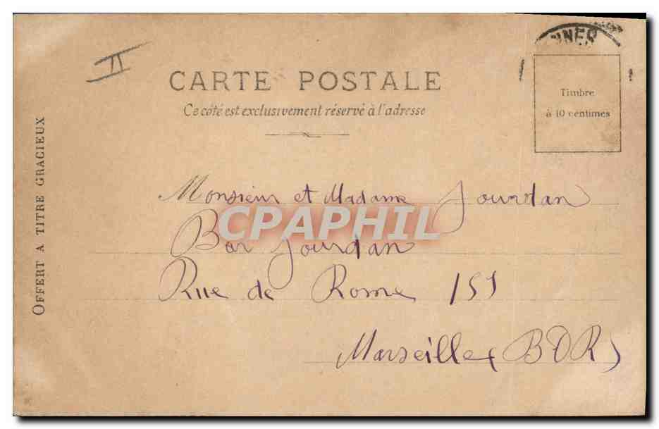 Mme Jeanne Raunay — Opéra-Comique — Cliché Paul Goven — Éditeur : Paul Goven, n° 151 — Verso