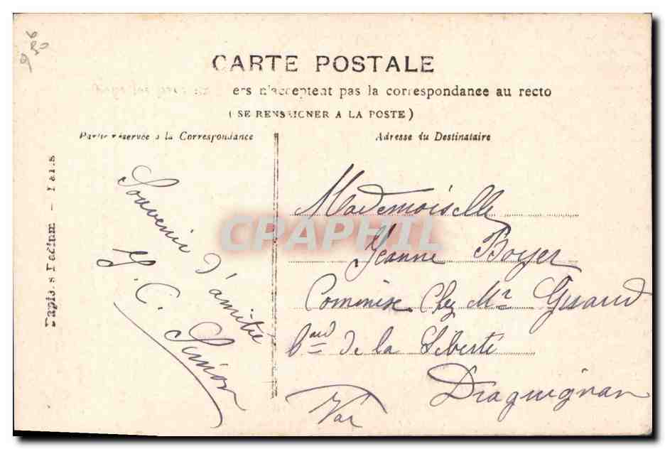 La Marquise aux Champs — poème imprimé — éditeur non identifié, n° de série 802 — Reverso