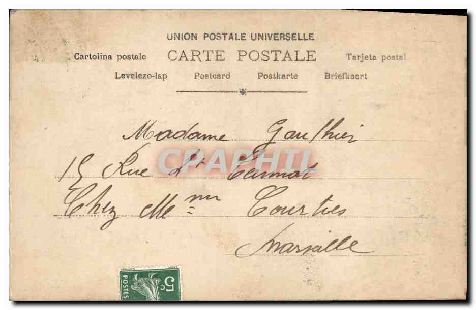 Léonore de Montelina — Portrait — Fialdoro, Paris, série X632/16 — Reverso