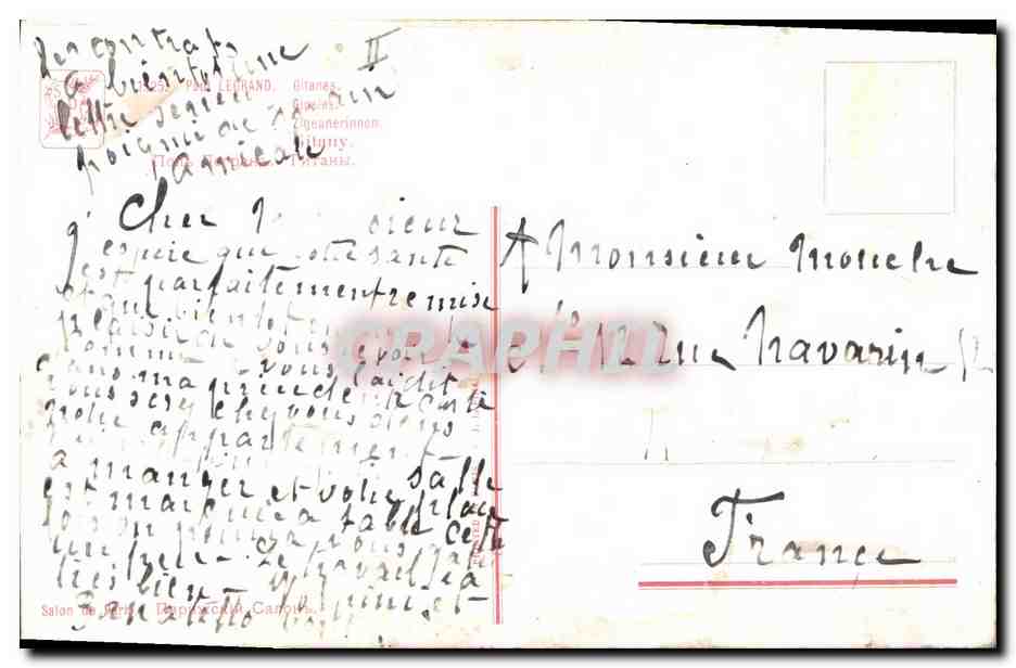 CPA Fantaisie Femme Eventail Paul Legrand Gitanes — Rückseite