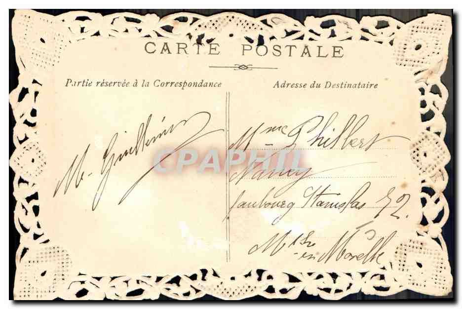 Sint-Maria — Jaar 1906 — Decoratieve ansichtkaart — Achterkant