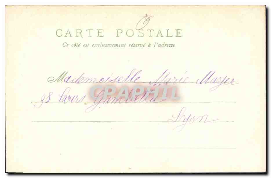 Marie Louise Michibet — Portrait einer jungen Frau in Hochzeitskleid — Verlag nicht sichtbar — Rückseite