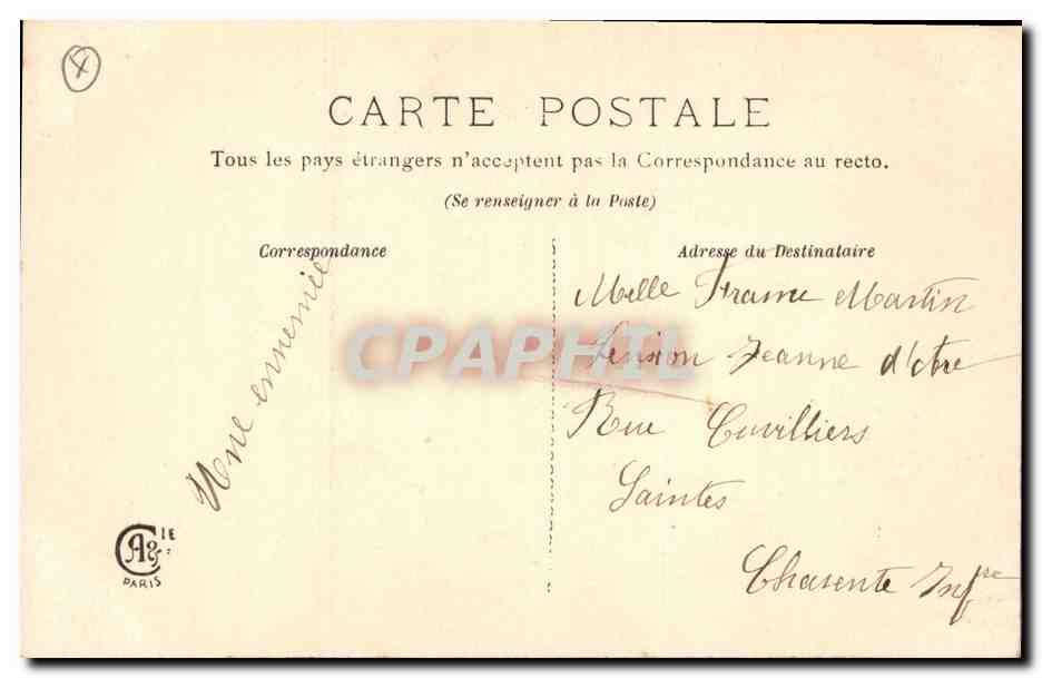 CPA Fantaisie Enfant Poisson Eventail  — Rückseite