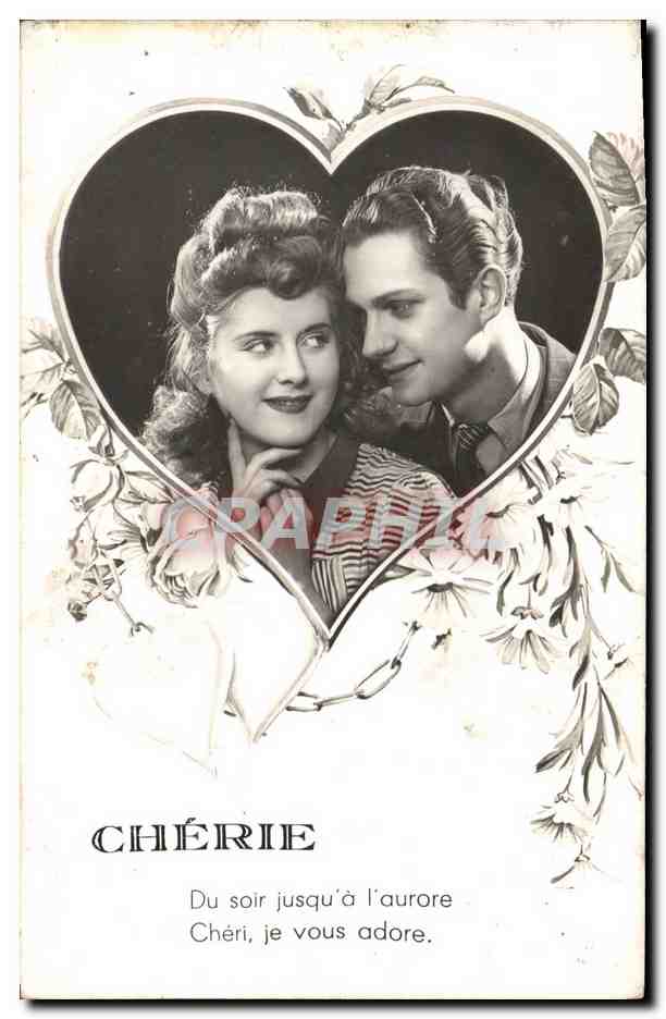 CPA Fantaisie Coeur Femme Cherie 
