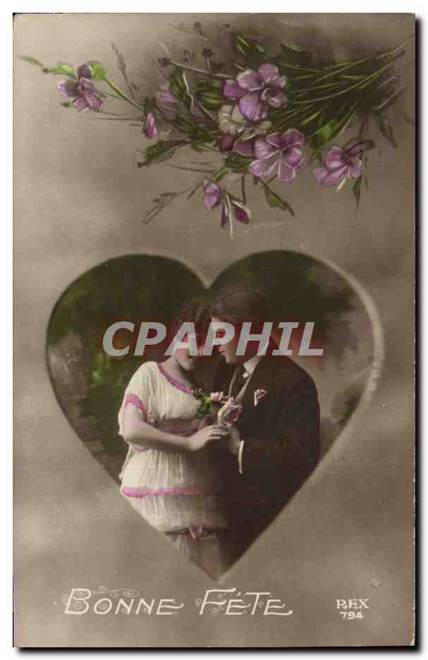CPA Fantaisie Coeur Femme
