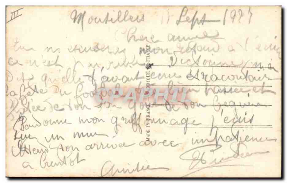 CPA Fantaisie Coeur Langage des coeurs Ange Enfant — Rückseite
