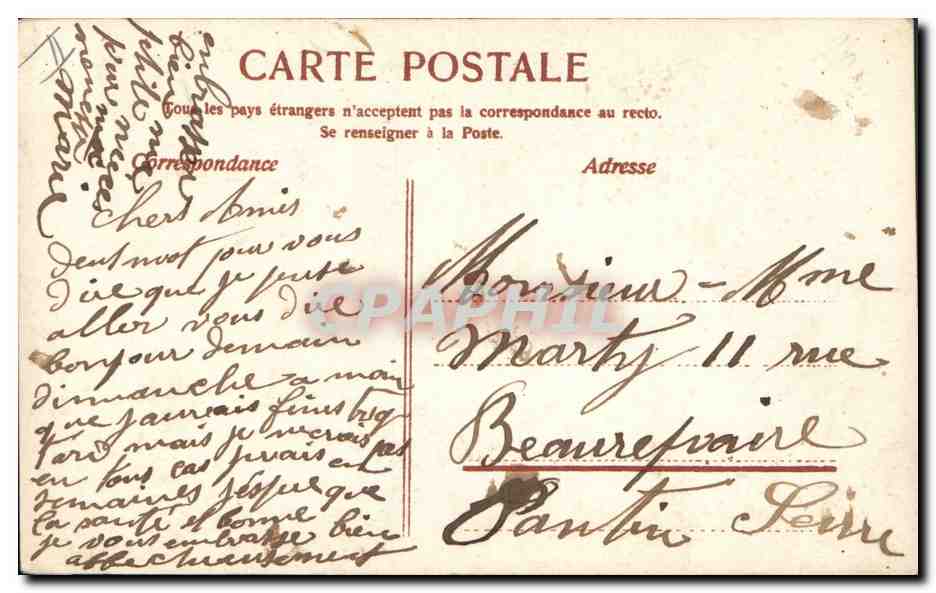 Femme en robe jaune — style Art Nouveau — éditeur M.B. n°1257 — Achterkant
