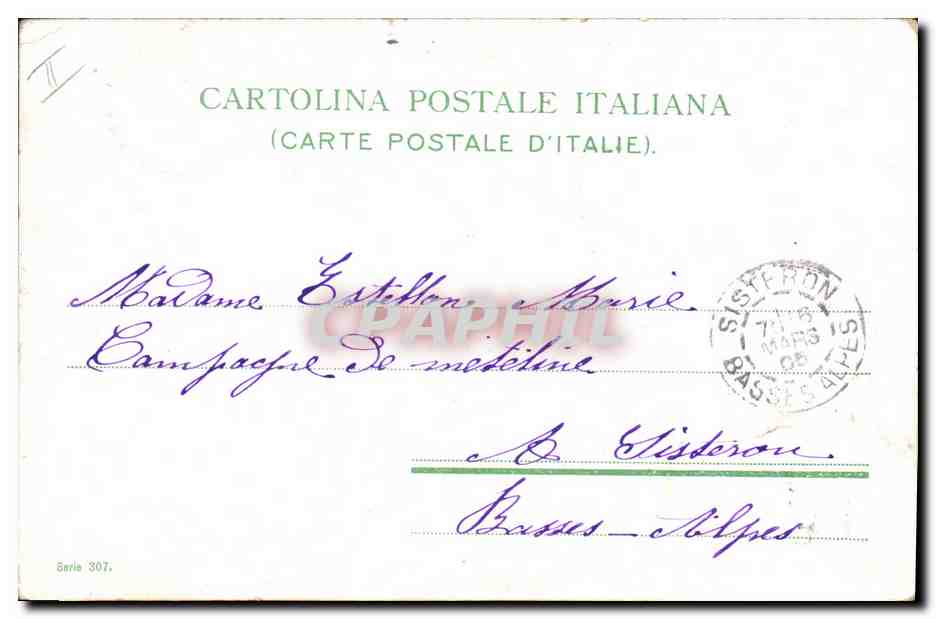 CPA Fantaisie Femme Lettres Lettre A — Reverso