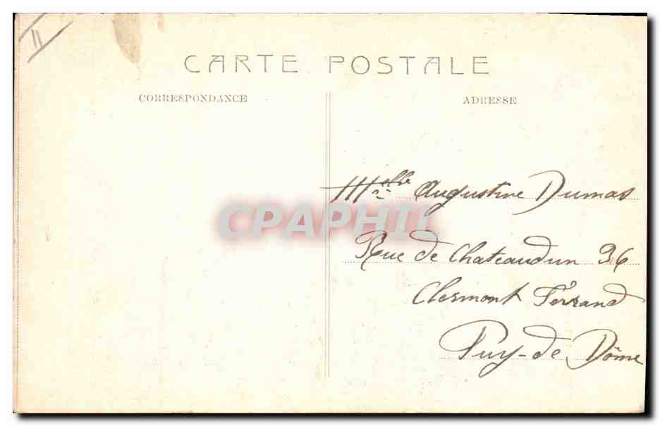 CPA Fantaisie Femme Lettres Lettre A — Verso