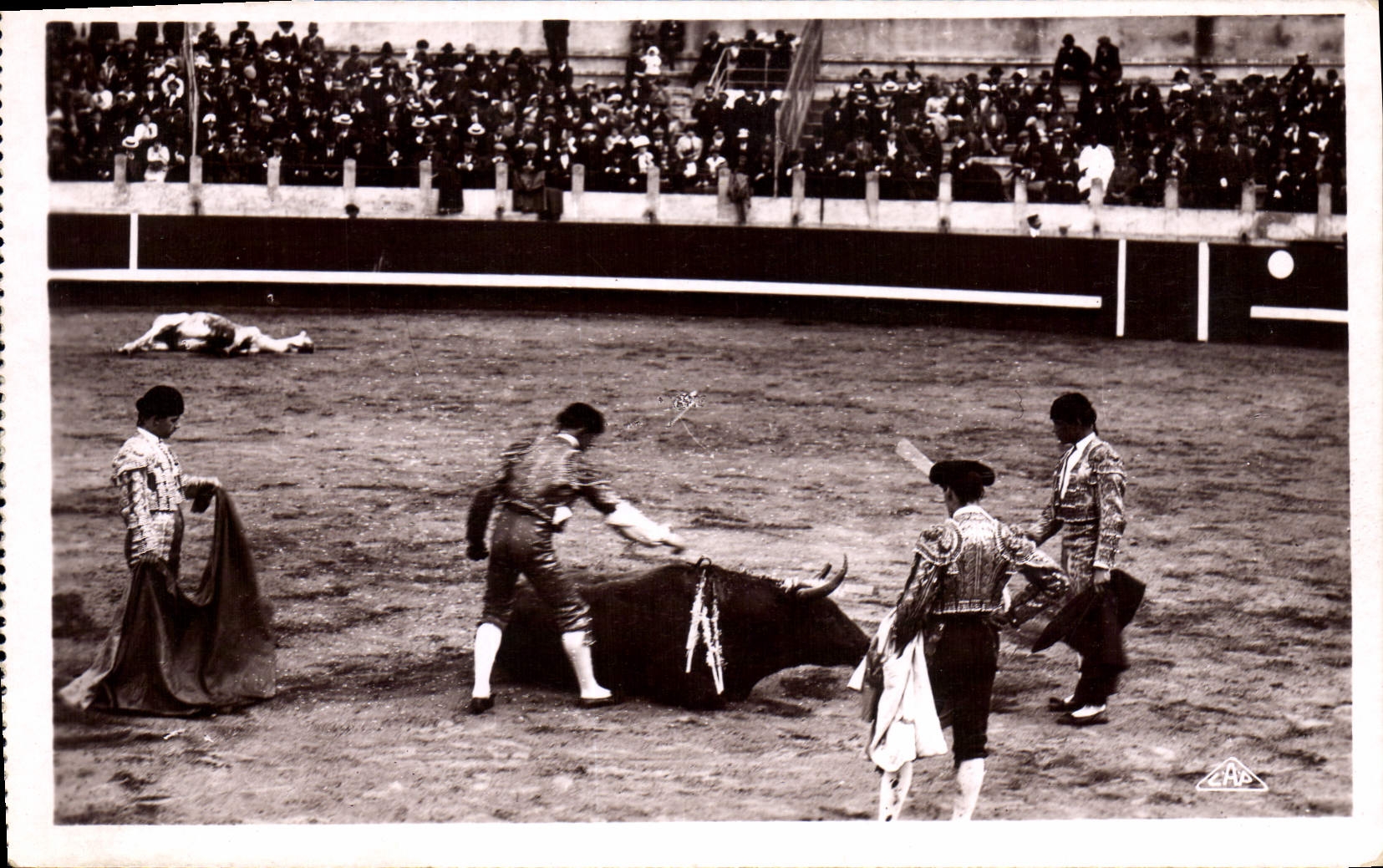 CPA Corrida Course de taureaux Le coup de grace