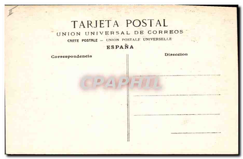 CPA Corrida Course de taureaux Una buena par — Verso