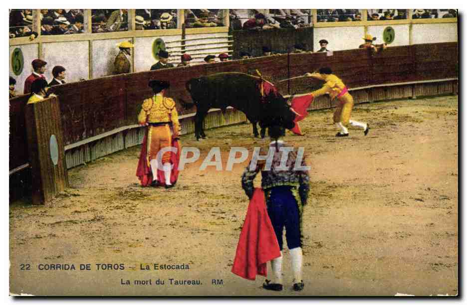 CPA Corrida Course de taureaux La estocada