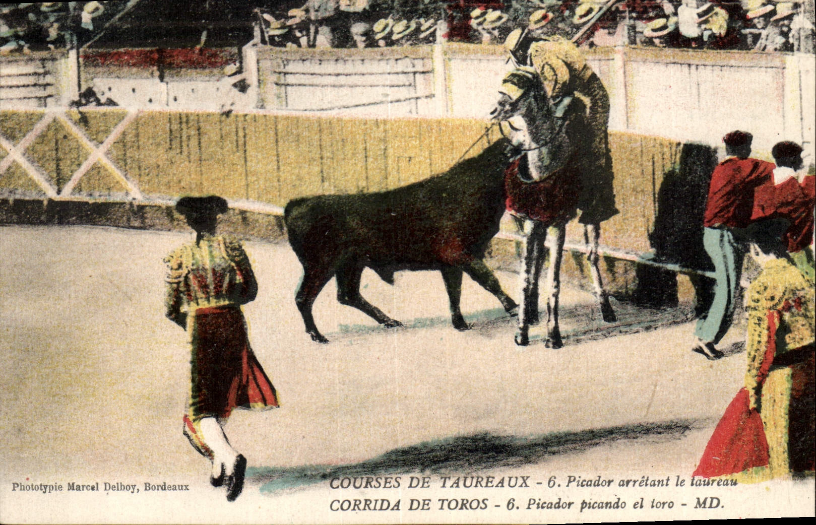 Courses de taureaux — Bordeaux — Phototypie Marcel Delboy